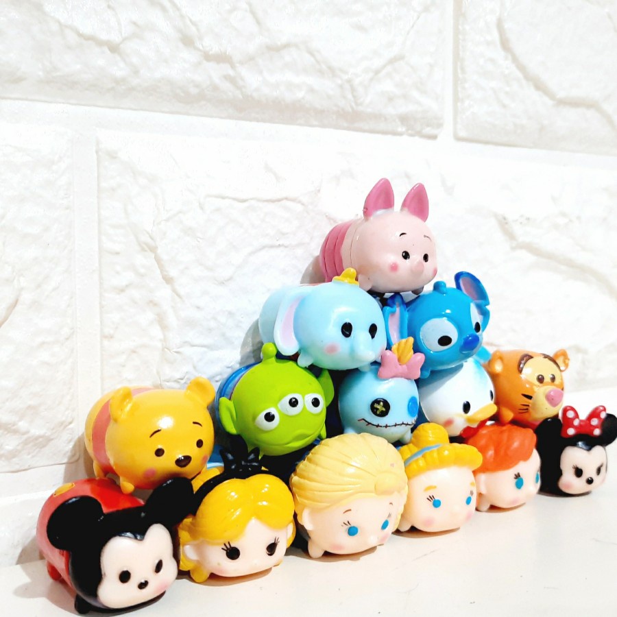 Tsum Tsum Mini Disney Princess Set 14 Kecil Kado Anak Murah Mainan