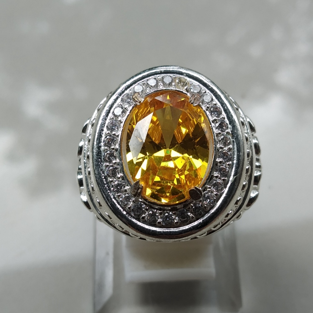 CINCIN PRIA/WANITA BATU AKIK YELLOW DIAMOND