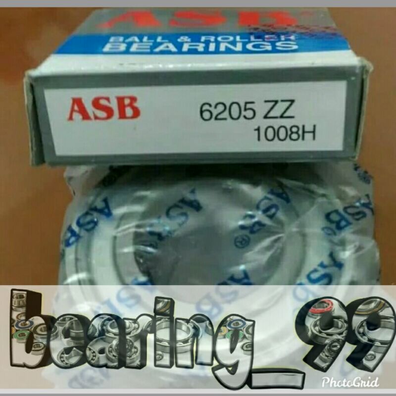 Bearing Laher Rolling Roling Door Kualitas Terjamin 6205 ZZ ASB 6205ZZ ASB Ukuran 25 x 52 x 15 mm