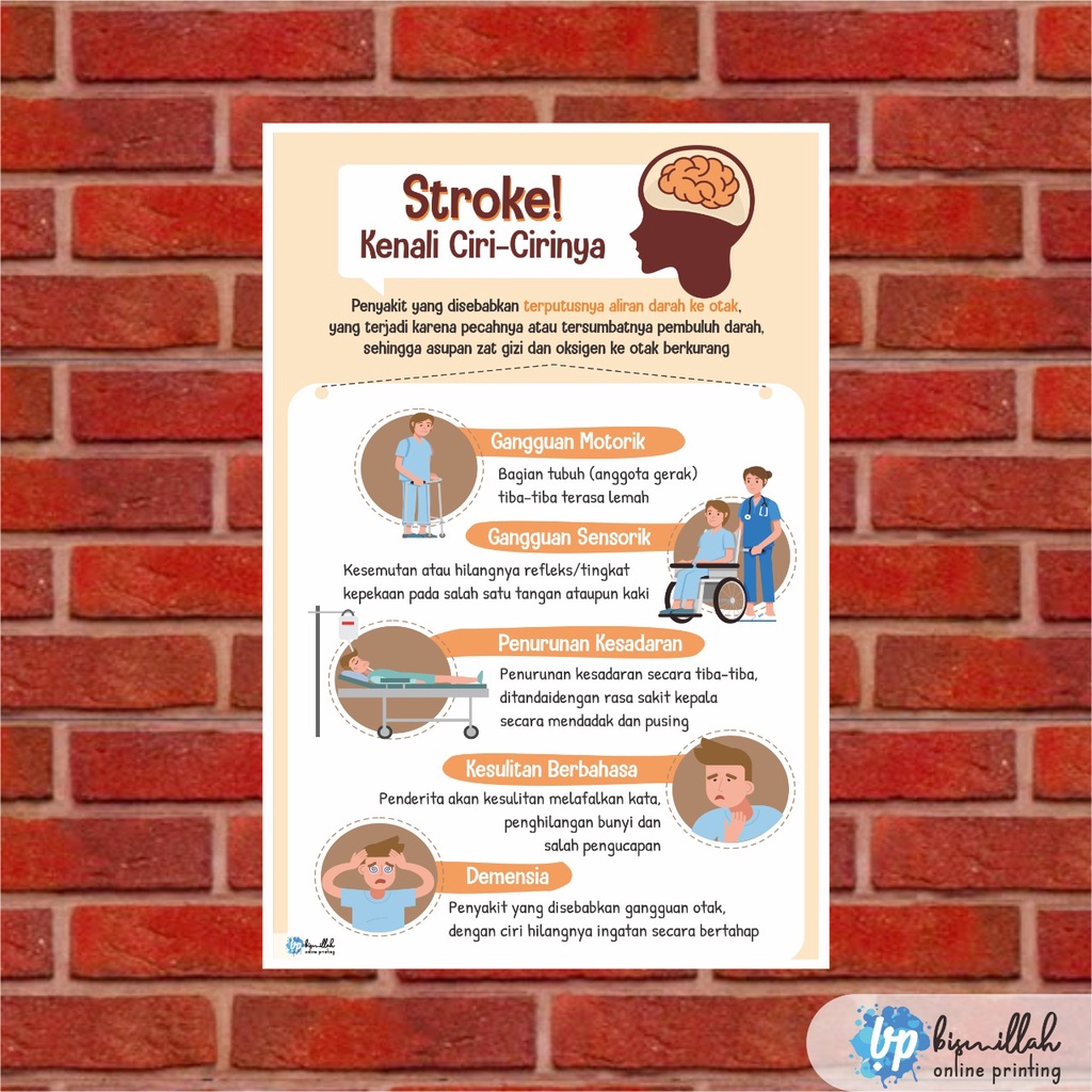 

Poster Kesehatan Stroke! Kenali ciri cirinya