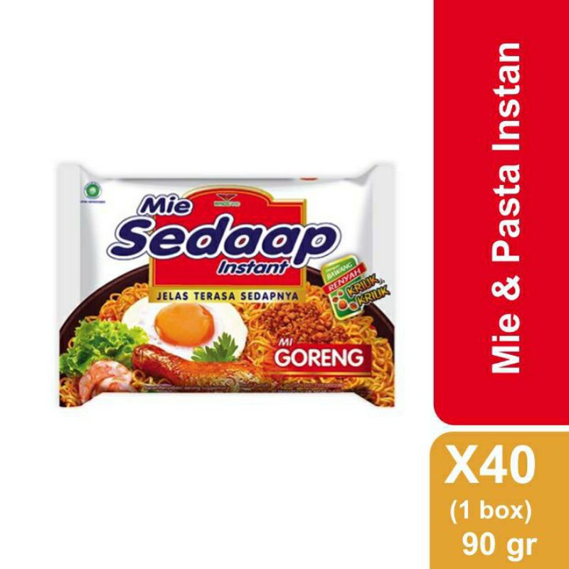 

Mie Sedaap Goreng 90gr 1 Dus isi 40pcs