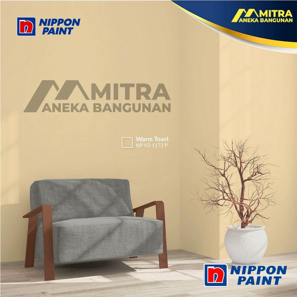 CAT TEMBOK EKSTERIOR INTERIOR NIPPON PAINT WARM TOAST NP YO 1173 P / CREAM / WARNA CUSTOM TINTING