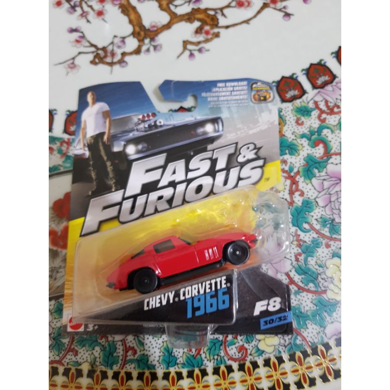mattel diecast fast & furious chevy corvette 1966