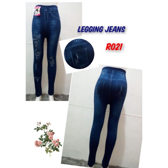 Legging Sobek Ripped Import