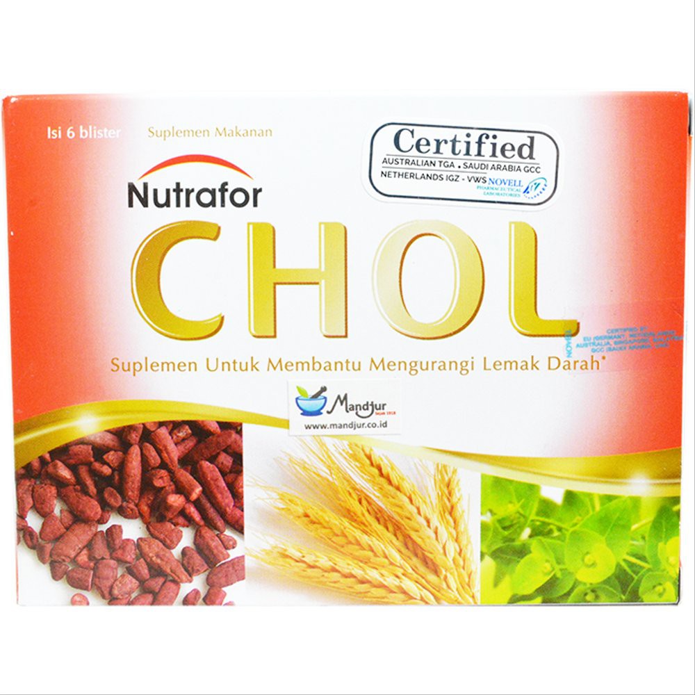 

Nutrafor CHOL - Suplemen Penurun Lemak Darah