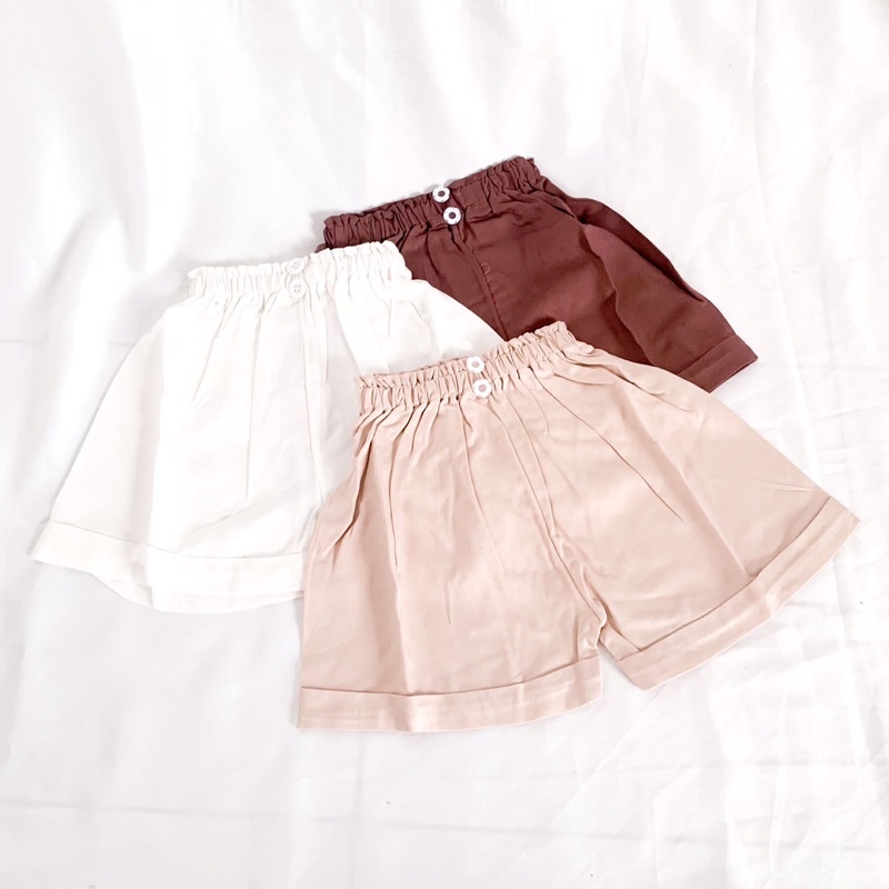 SAFARI PANTS| CELANA PENDEK ANAK CEWEK| HOT PANTS ANAK| CELANA KATUN ANAK