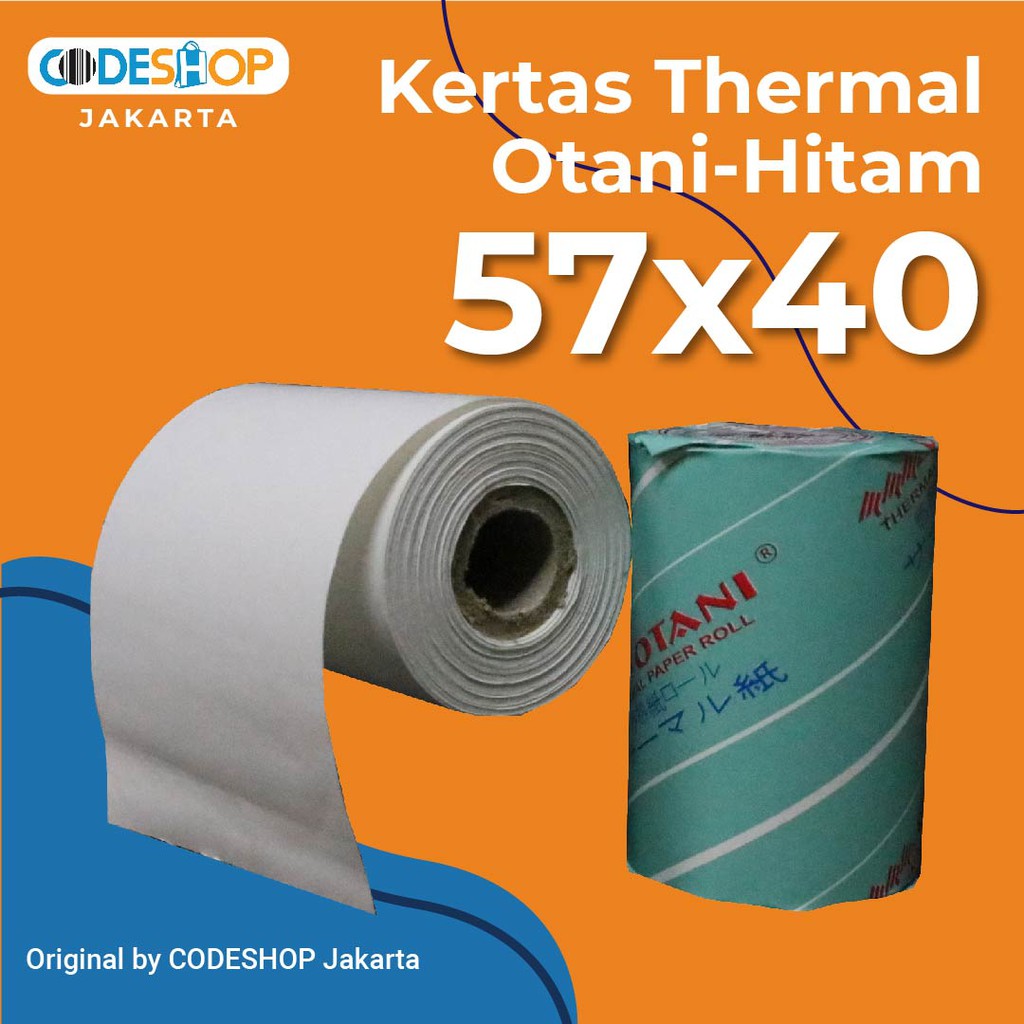 

Kertas Thermal Otani 57x40 - Otani Hitam