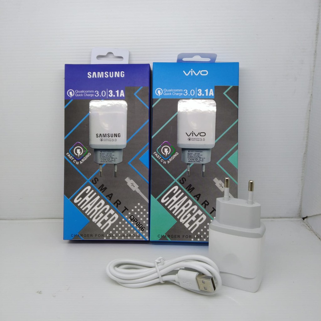 Charger Branded Smart Fast Charging Qp006 3.1A charger smart charger Quick Qualcom Micro Usb [KK]