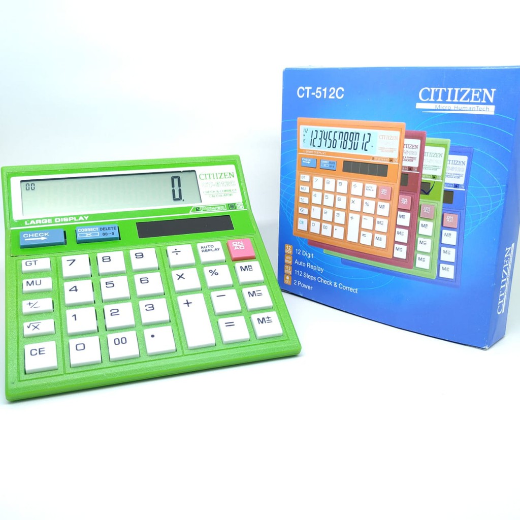 Promo COD Kalkulator Citizen CT 512C Warna 12 Digit KUALITAS TERBAIK Baru Laris