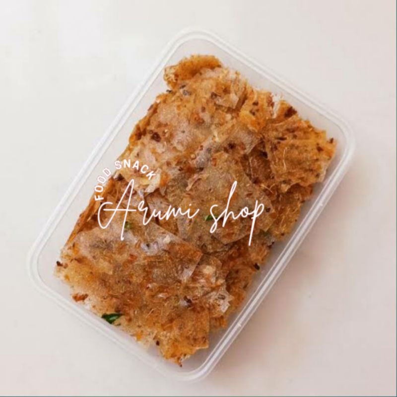 

kripik kaca/kripik beling/kripca daun jeruk/kemasan 750 ml/pedas/extra pedas
