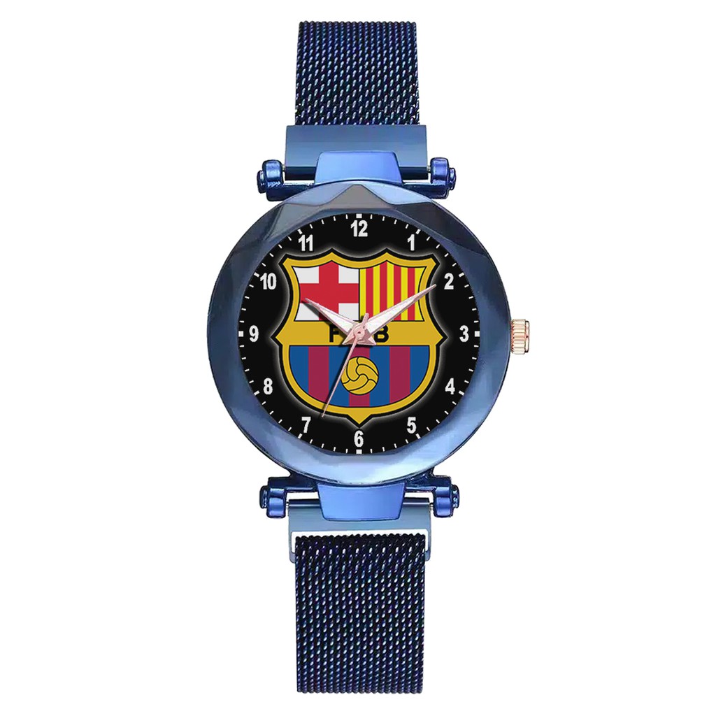 Jam Tangan Wanita Custom - FC BARCELONA 2 Free Box &amp; Batre Cadangan