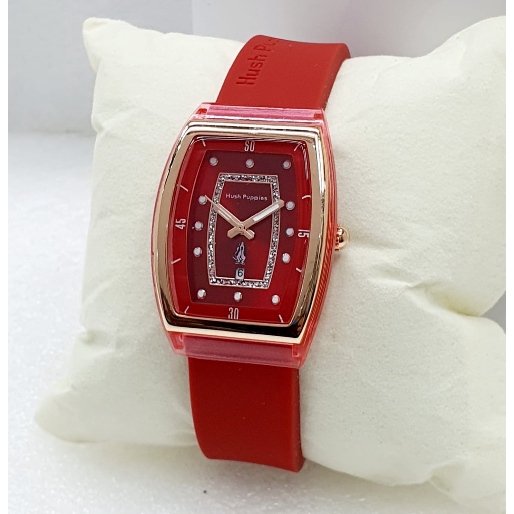 (BEST SELLER) JAM TANGAN WANITA HUSH PUPPIES TANGGAL AKTIF FREE BOX