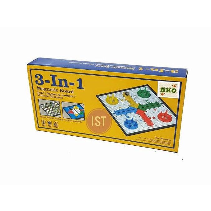 TERMUR@H 3 in 1 Magnetic Board Games No.38812