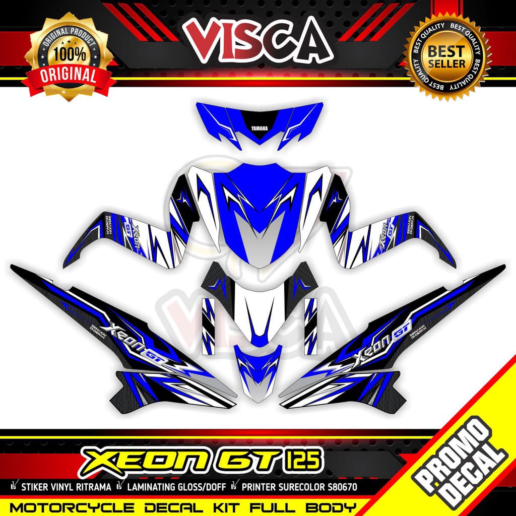 Decal Stiker Xeon Gt 125  Striping Xeon Gt 125 Custom Design