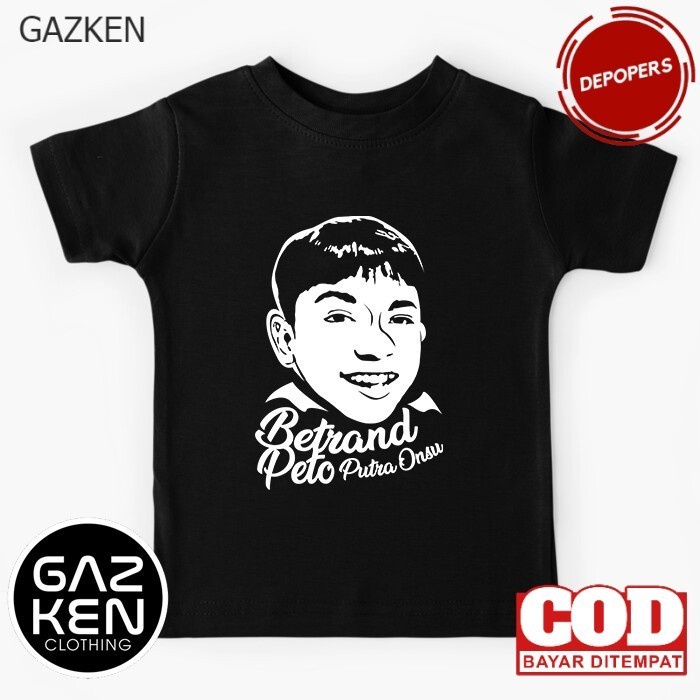 COD - Kaos Anak BXB Betrand Peto Putra Onsu Siluet Onyo Bento X Bensu Fans