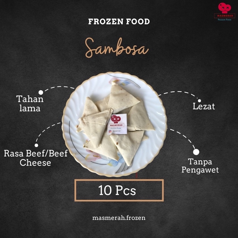 

Sambosa / Samosa Frozen instan full daging