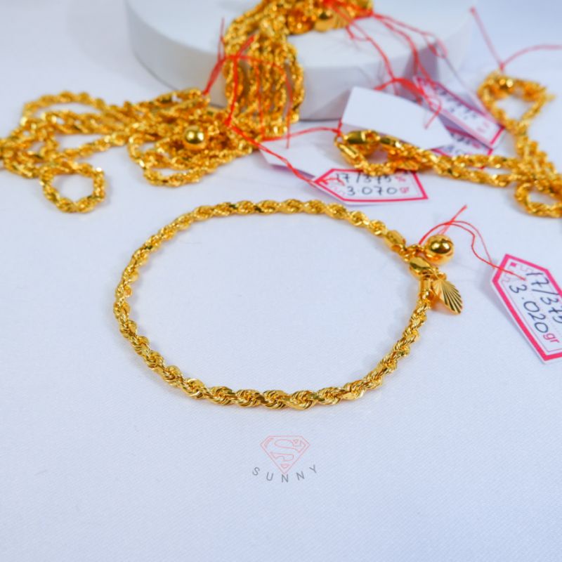 Gelang tangan tambang korea 420%/9k