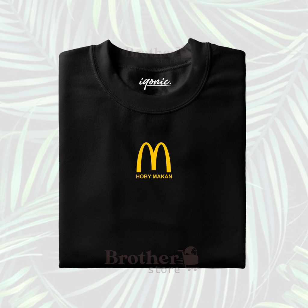 Brother Store Kaos Distro Pria - KAOS COWOK - Hoby Makan Kaos Premium