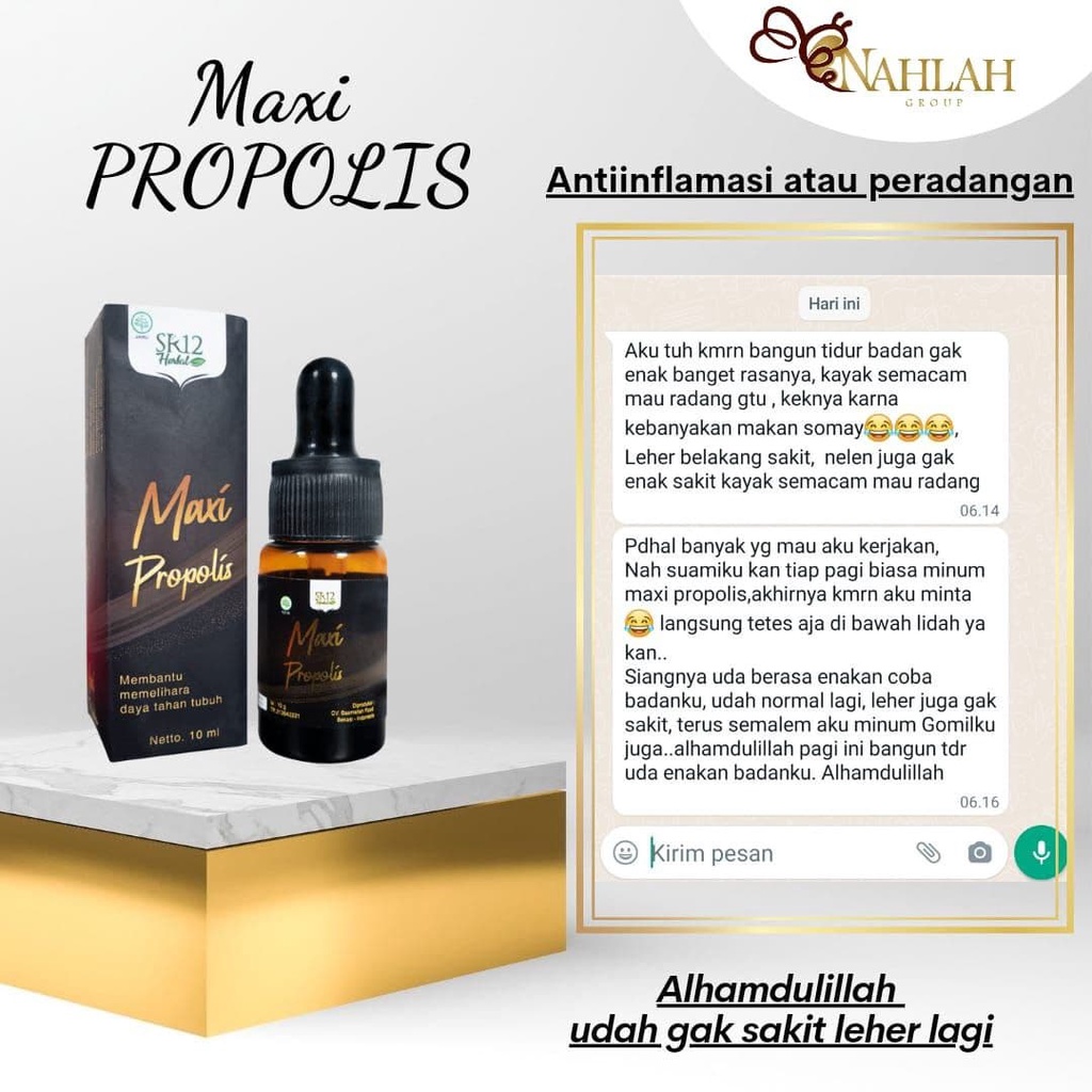 MAXI PROPOLIS SR12 SUPLEMEN ORIGINAL OBAT ASAM URAT DIABETES MENJAGA DAYA TAHAN TUBUH SEBAGAI ANTI BAKTERI MENAMBAH STAMINA PRIA