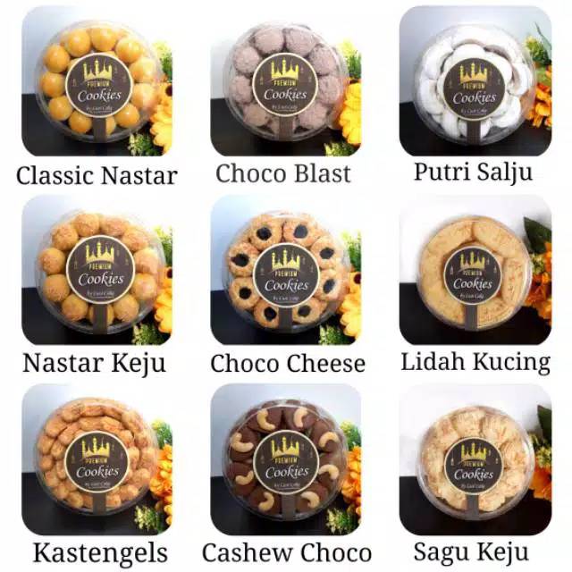 

Kue kering lebaran 500gr/ nastar / kastengel / putri salju / sagu keju / lidah kucing