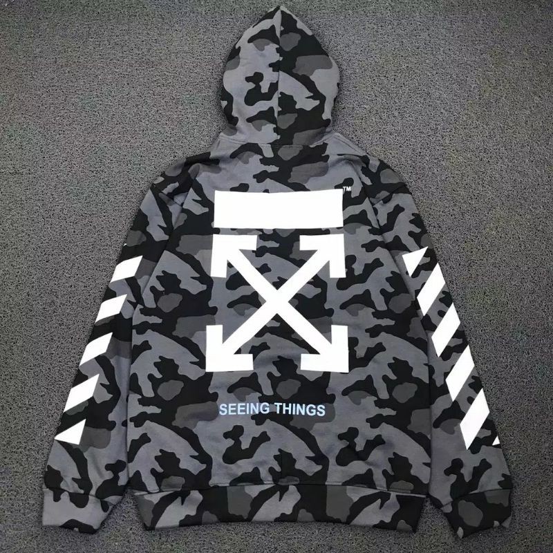 HODDIE OFF-WHITE CAMO ARMY | OUTERWARE | SWEATER