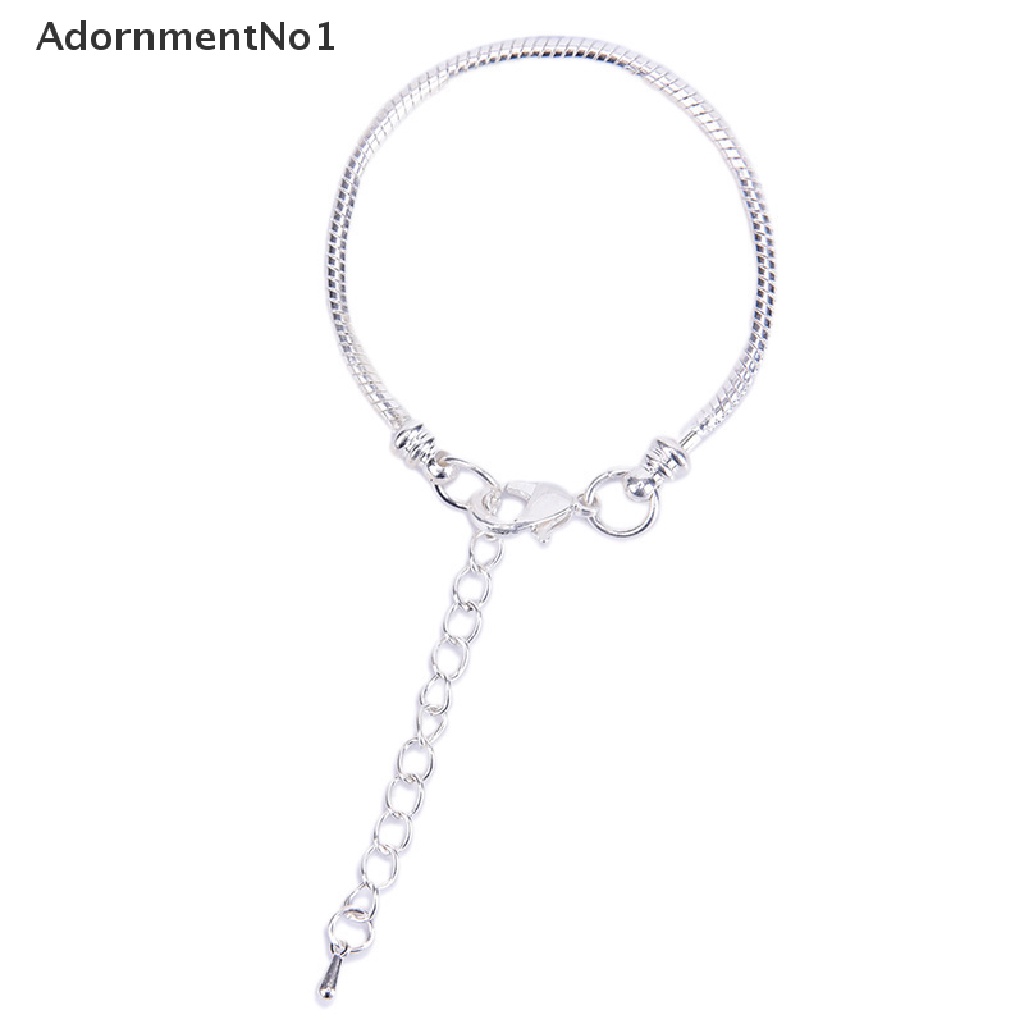 (AdornmentNo1) Gelang Tangan Rantai Motif Tulang Ular Bahan Stainless Steel Untuk Perhiasan Wanita