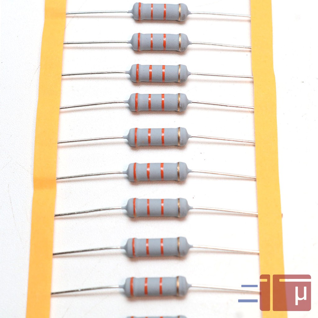 Resistor 33K 2W Metal Oxide 5% Taiwan Kaki Tembaga