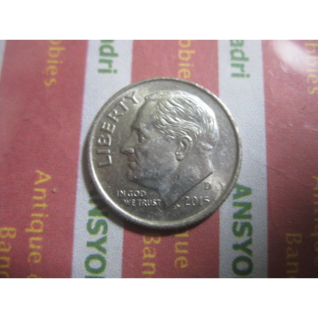 Koin Amerika 1 Dime 2015D Iklan H592