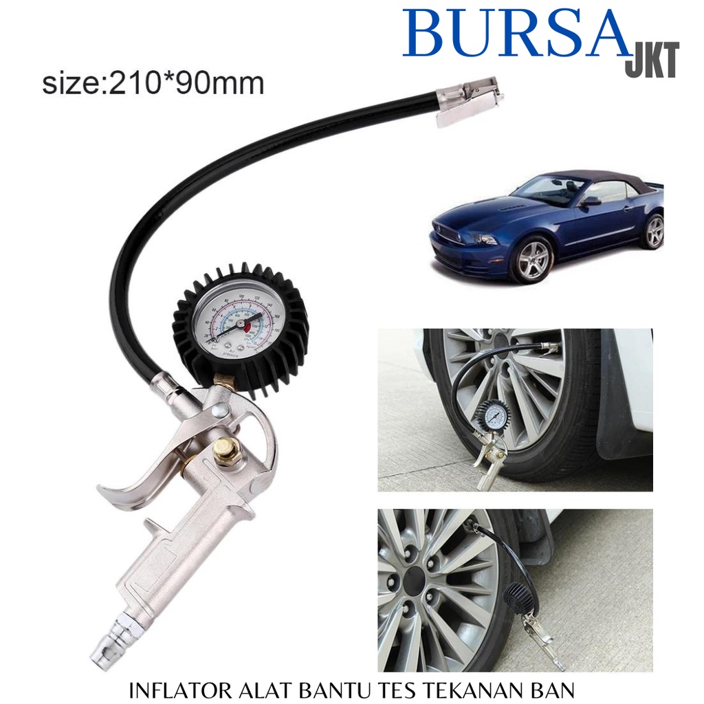 TIRE INFLATOR BAR TESTER ISI TEKANAN BAN AIR PRESSURE GUN