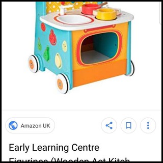 elc wooden activity kitchen