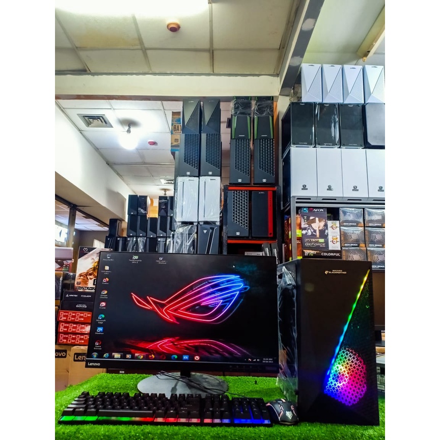 Pc Rakitan Gaming Core i5 3470 Ram 8 Gb Hdd 500 Gb Monitor 19 Inch Fullset Siap Pakai