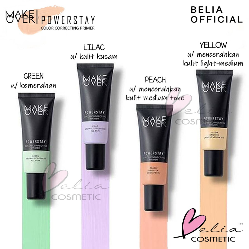 ❤ BELIA ❤ Make Over Powerstay Color Correcting Primer | Corrective Base Make Up Makeover