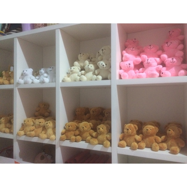 Boneka beruang kecil 12cm khusus light brown