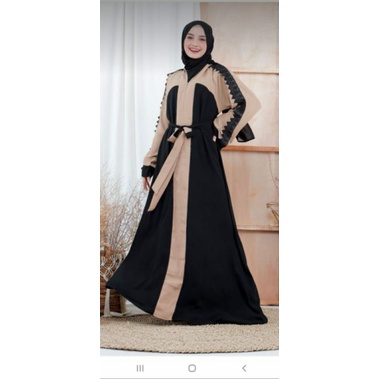 Gallery Exclusive Abaya Hitam Gamis Dubai Nura