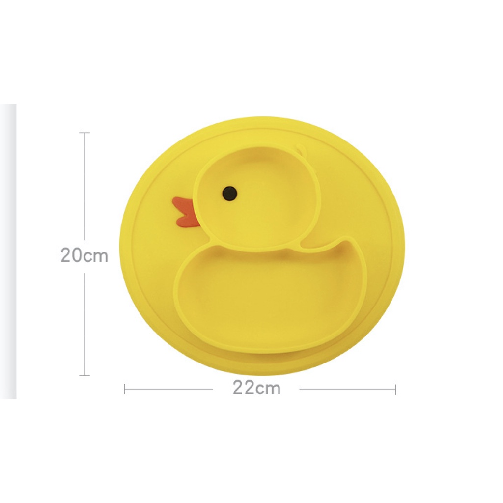 Set Alat Tempat Makan Anti Slip - Piring Suction BPA FREE SILIKON