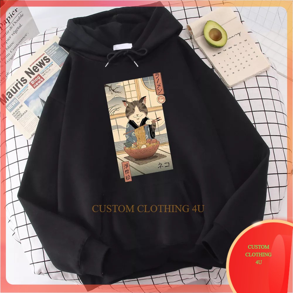 Hoodie Gambar Kucing Samurai Jepang Pria Jepang Style Distro Hoodie Jepang Pria Bigsize Hodie Jepang
