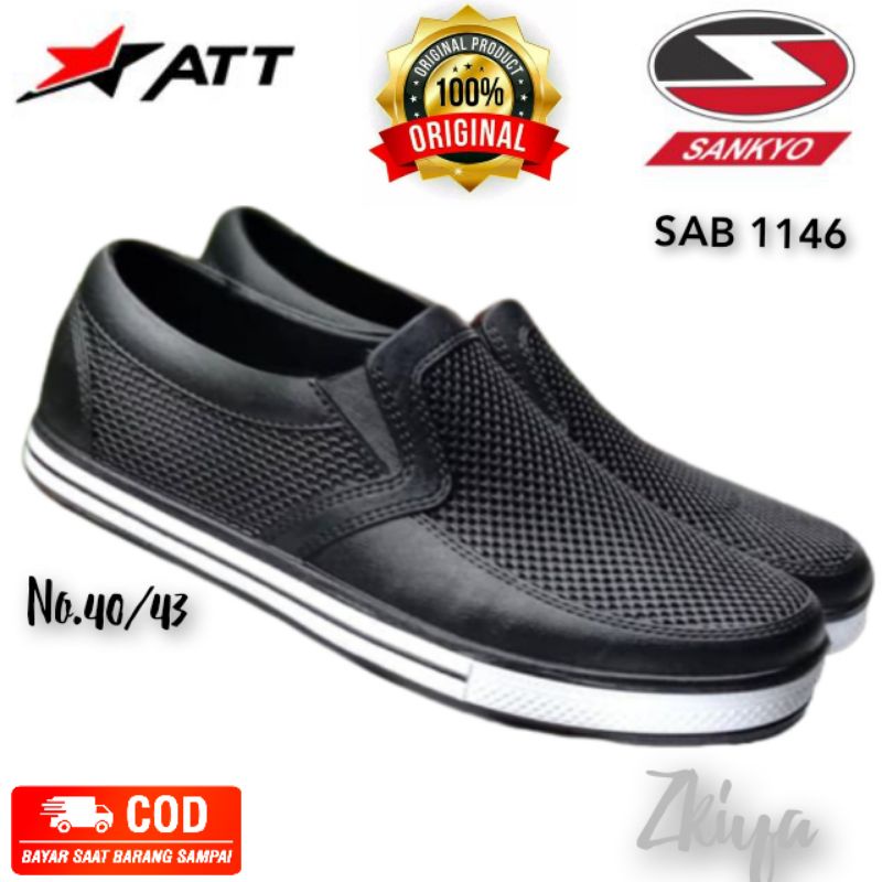 Sepatu Karet Pria Sankyo SAF 1164/Sepatu Karet Pria Sankyo SAF 1146/Sepatu Pria Slip on Sankyo/sepatu ATT Sankyo