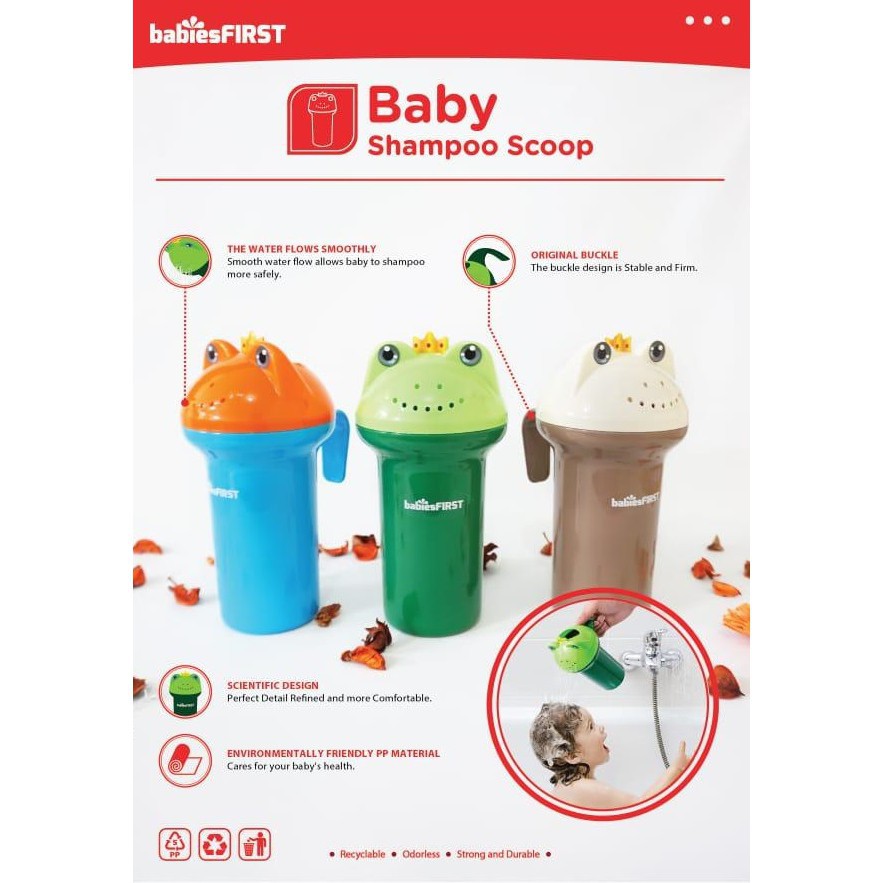 BABIESFIRST Baby Shampoo Scoop Gayung Mandi Bayi Alat Mandi Bayi