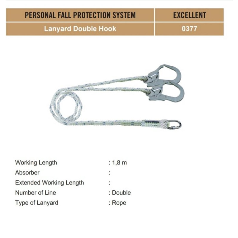 

Doble big hook lanyard excellent 0377 original