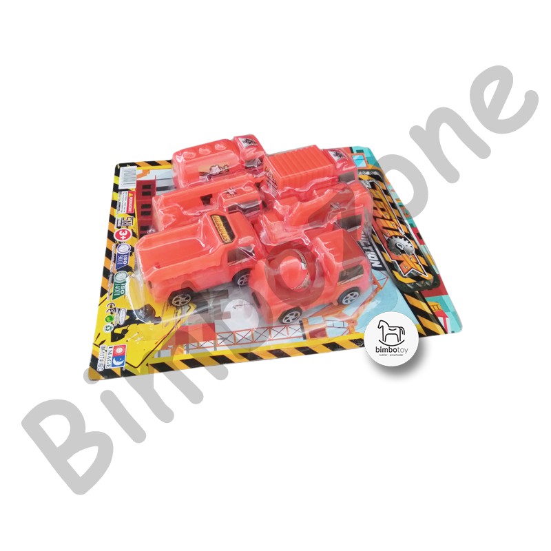 Bimbozone - Mainan Mobil Car Vehicles Set Mobil anak Mobil mainan - TRUCK CONSTRUCTION (6pc per set)