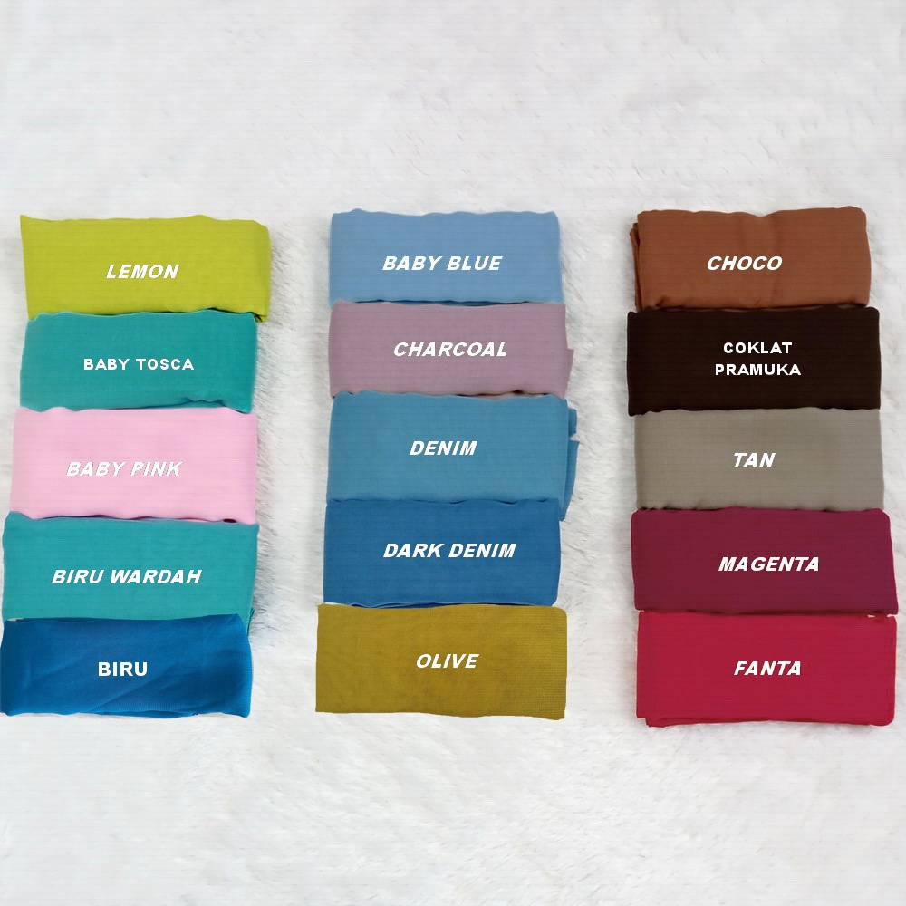 Bella Square Polycotton Hijab Segi Empat PART I