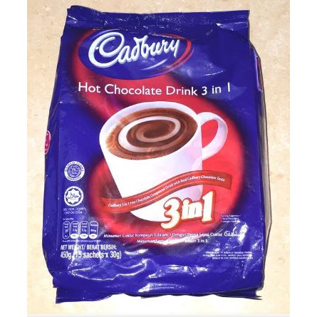 Cadbury Hot Chocolate Drink 3in1 450gr