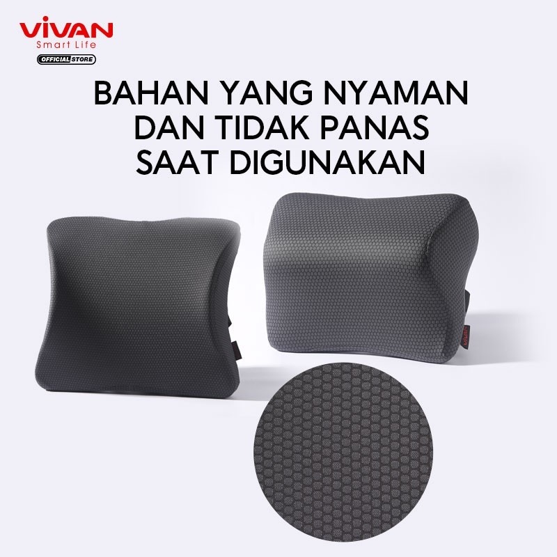 Vivan VCP01 Bantal Mobil Sandaran Leher Memory Foam Car Headrest