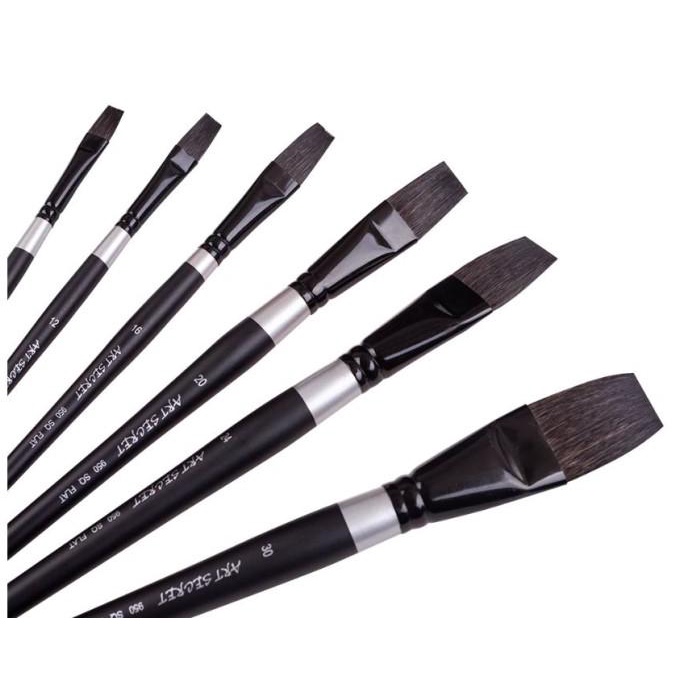 

A 950 SQ flat watercolor brush squirrel ---READY---