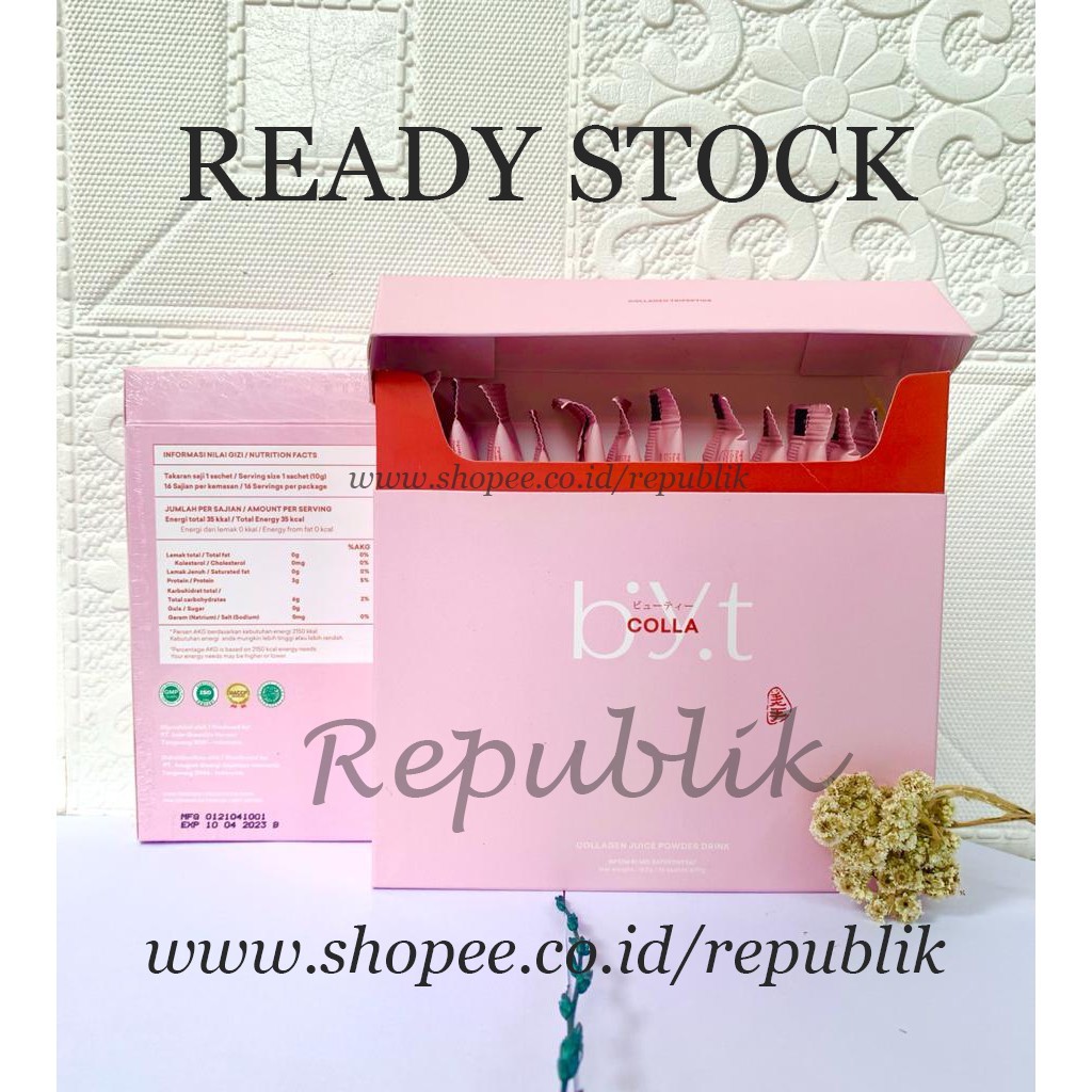 BYT COLLA 1 BOX ISI 16 SACHET | BYOOTE COLLAGEN GLUTAHIONE BPOM HALAL BYOTE BYOTEE BYT SKIN GLO OIL