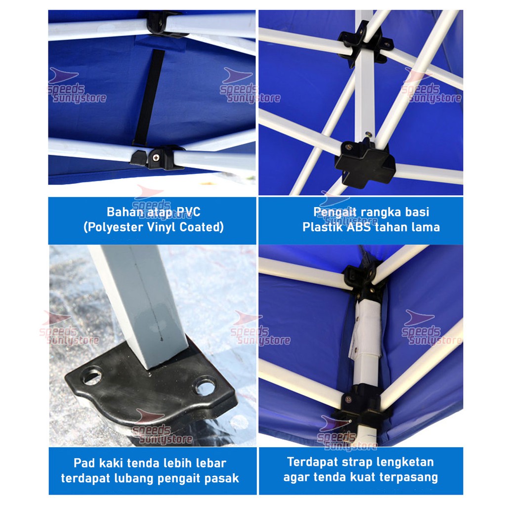 Tree Am Pm Speeds Tenda Jualan Tenda Lipat 3 X 4,5 M Tenda Bazzar Pameran Tenda Otomatis Rangka