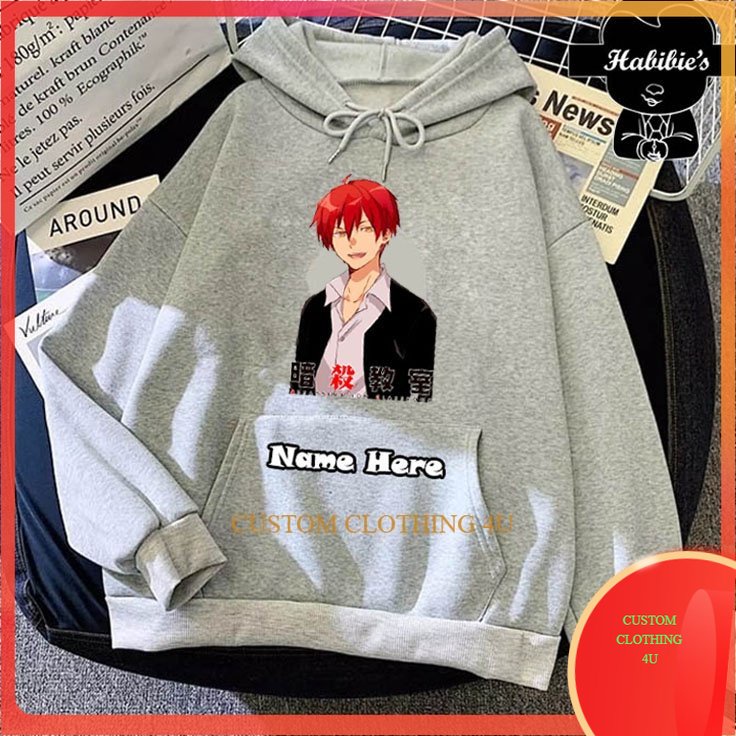 Jaket Hoodie Karma Akabane Anime ASSASSINATION CLASSROOM Characters 101 Hodie Unisex
