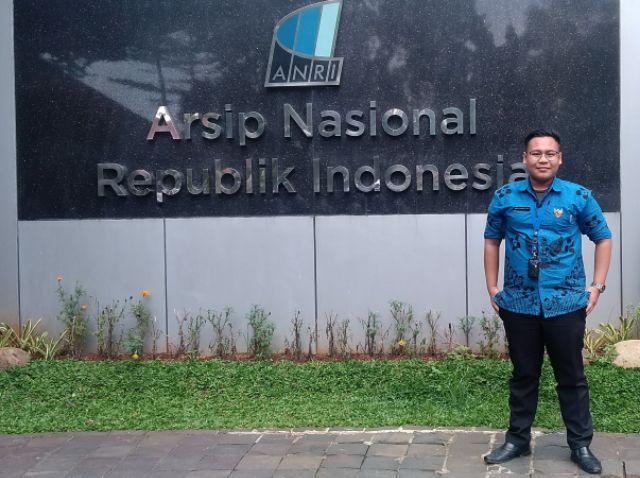 Batik Pria Pancasila Biru Size M - Xxl  Batik Solo Halus Asli Katun Sragenan Full Furing