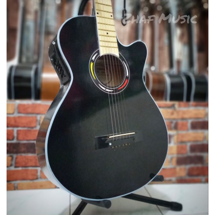 Gitar Akustik Elektrik Yamaha Fg225 (Paket Komplit)