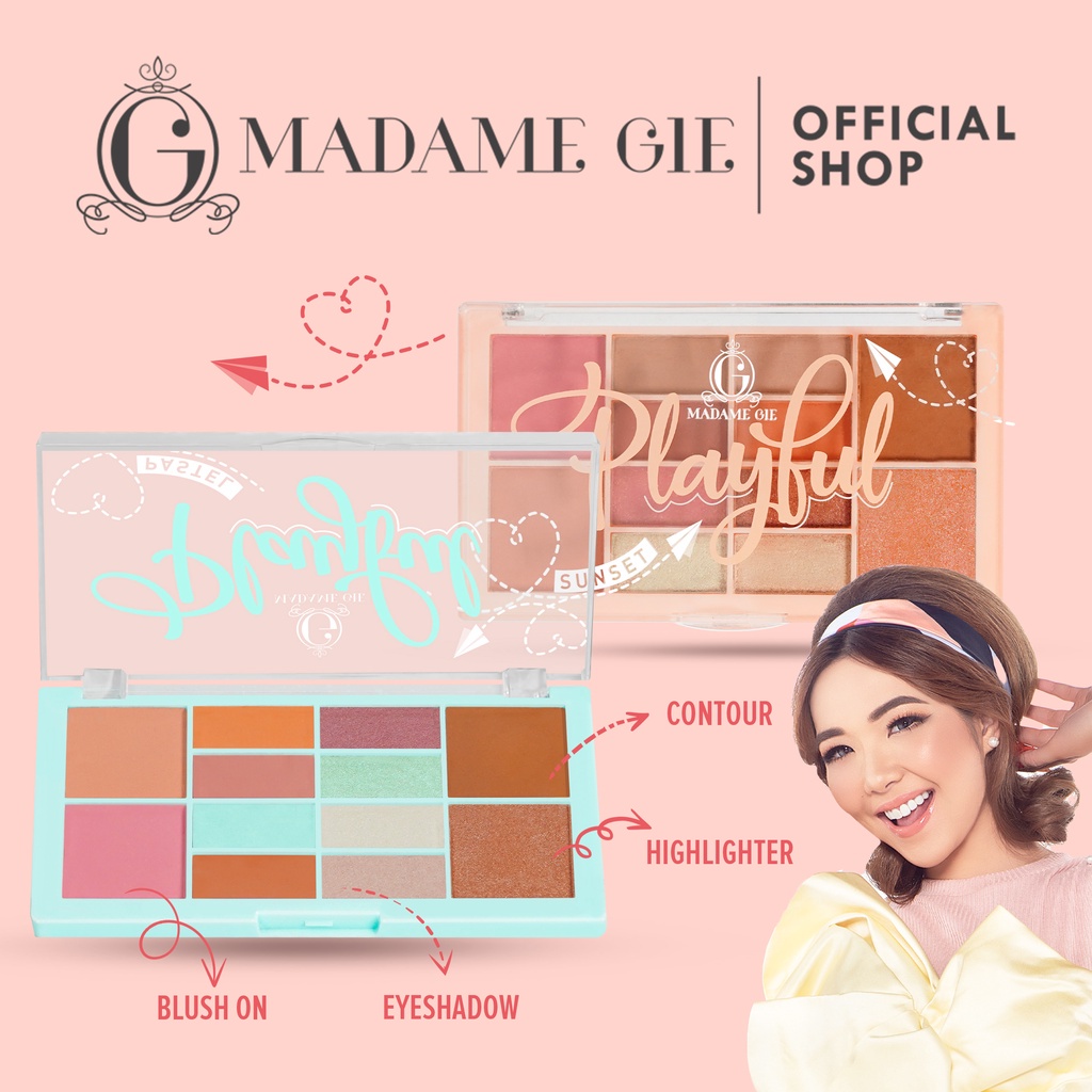 Madame Gie Face Pallete - Madame To Go / Sensous Drama Queen / Take 5 Make Up Kit Face Palette by Madame Gie